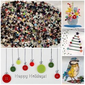 5lb plus random buttons lot